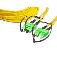 Lightwin LDP-09 SC/APC-SC/APC 10.0 InfiniBand/Glasfaserkabel 10 m 2x SC Gelb, Farbe: Gelb, Länge: 10 m