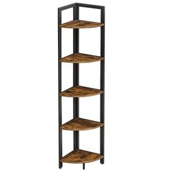 Vasagle LLS803B01 Regal Schwarz, Braun