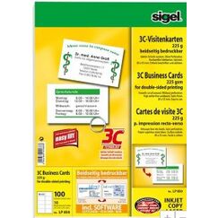 Sigel LP850 Visitenkarte 100 Stück(e)