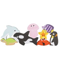 Le Toy Van Ocean Wooden Animals Stacking Toy