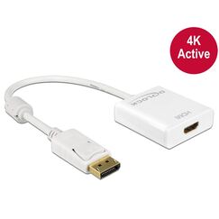 DeLOCK 62608 Videokabel-Adapter 0,2 m DisplayPort HDMI Typ A (Standard) Weiß