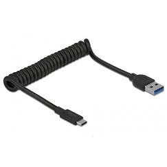 DeLOCK 85349 USB Kabel USB 3.2 Gen 2 (3.1 Gen 2) 1,2 m USB A USB C 10 Gbit/s Schwarz