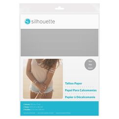 Silhouette MEDIA-TATTOO-SVR Selbstklebendes Vinyl Silber