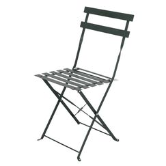 Esschert Design MF045 Gartenstuhl Terrasse Harter Sitz Harte Rückenlehne Stahl Grün