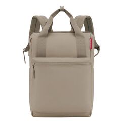 Reisenthel Allrounder Rucksack Graubraun Polyester, Polyurethan (PU)
