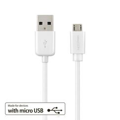 deleyCON USB - micro USB USB Kabel USB 2.0 2 m USB A Micro-USB B 0,48 Gbit/s Schwarz