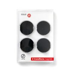 Trendform Magnethaken SOLID 4er Set schwarz