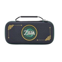 PowerA NSCS0207-01 Schutzhülle für tragbare Spielkonsolen Hartschalenkoffer Nintendo Filz, Gummi Schwarz, Gold, Grün, Weiß
