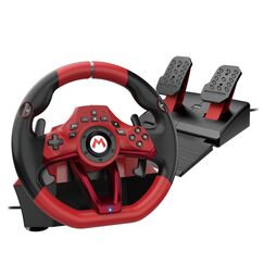 Hori NSX-123E Gaming-Controller Schwarz, Rot USB Lenkrad + Pedale Nintendo Switch 2, Nintendo Switch OLED, Nintendo Switch