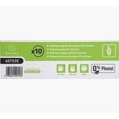 Exacompta Additionsrollen Thermopapier 57 x 40 x 12 mm, 18 m, 10 Stk