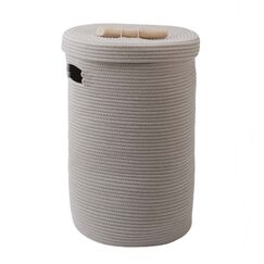 Aquanova Otis Wäschekorb 60 l Rund Baumwolle, Polyester Cappuccino