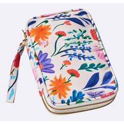 Chic-mic Flowers Reise-Brieftasche Mehrfarbig Baumwolle