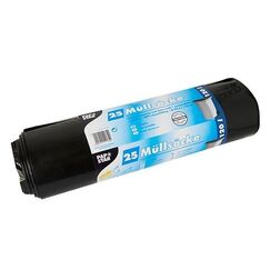 Papstar 12134 Abfallbeutel 120 l Schwarz 25 Stück(e)
