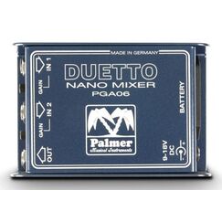 Palmer Audio PDUETTO Audio-Mixer 2 Kanäle Blau