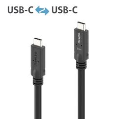 PureLink PI6600-010 USB Kabel USB4 Gen 2x2 1 m USB C 20 Gbit/s 240 W Schwarz, Farbe: Schwarz, Länge: 1 m