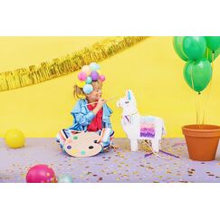 PartyDeco Piñata - Lama, 41x49,5x10cm