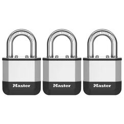 MASTER LOCK PK1EURTRI Vorhängeschloss Vorhängeschloss ohne Stahlbügel 3 Stück(e)