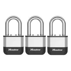 MASTER LOCK PK5EURTRILF Vorhängeschloss Vorhängeschloss ohne Stahlbügel 3 Stück(e)