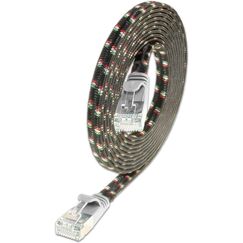 SLIM Patchcords Tough STP Netzwerkkabel Grau 3 m Cat6 U/FTP (STP) Flach, Farbe: Grau, Länge: 0,25 m