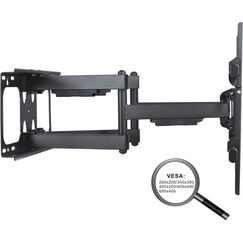 PureMounts PM-FM51-600 TV-Halterung 165,1 cm (65") Schwarz