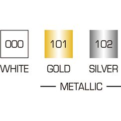 ZIG Posterman Biggie 50 Kreidestift Gold, Silber, Weiß 3 Stück(e)