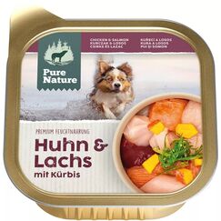 Pure Nature PNDA00150CS Hunde-Dosenfutter Huhn, Lachs Adult 150 g
