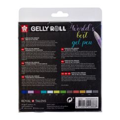 Sakura Gelly Roll Verschlossener Gelschreiber Blau, Bordeaux, Braun, Grün, Grau, Gelb 12 Stück(e)