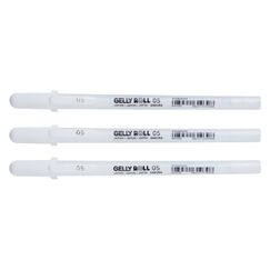 Sakura POXPGBWH3A Gelstift Fein Verschlossener Gelschreiber Weiß 3 Stück(e)