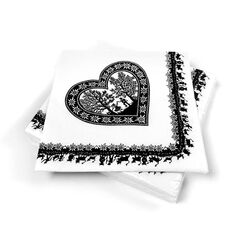 Trendform Swiss Heart Papier Schwarz, Weiß 20 Stück(e)