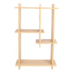 Esschert Design PY198 Regal Regalboden Wandverteiler Bambus, Stahl Holz
