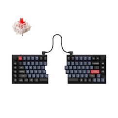 Keychron Q11 QMK Tastatur Heimbüro USB Schwedisch Schwarz