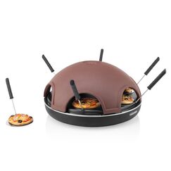 Tristar PZ-9156 Pizzamacher/Ofen 6 Pizza/Pizzen 1200 W Schwarz, Braun