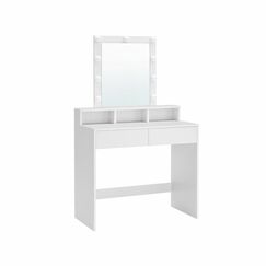 Vasagle Schminktisch Weiss mit Spiegel und