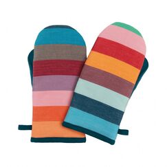 REMEMBER Oven mitts No. 2, set of 2 Ofenhandschuhe 2 Stück(e) Mehrfarbig Baumwolle, Polyester