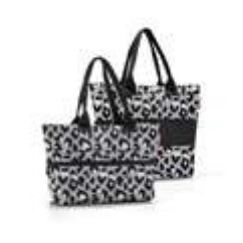 Reisenthel shopper e1 Schwarz, Weiß Stoffbeutel