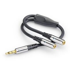 sonero S-ACA001 Audio-Kabel 0,2 m 3.5mm 2 x 3.5mm Schwarz