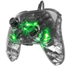 PDP Afterglow Deluxe+ Transparent USB Gamepad Analog / Digital Nintendo Switch, Nintendo Switch OLED
