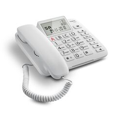 Gigaset DL380 Analoges Telefon Anrufer-Identifikation Weiß