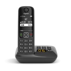 Gigaset AS690A Analoges/DECT-Telefon Anrufer-Identifikation Schwarz