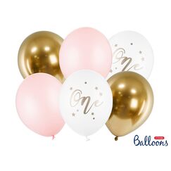 PartyDeco SB14P-307-081B-6 partydekorationen Spielzeugballon
