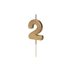 PartyDeco SCU9-2 Kuchenkerze/Wunderkerze Gold 1 Stück(e)