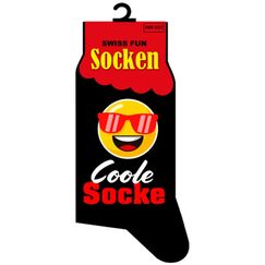 Trendcompany SF-172 Socke Unisex Crew-Socken Schwarz, Rot, Gelb 1 Paar(e)