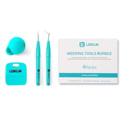 LOKLiK SG-GJ-0016-US-L-B2B Zubehör für handwerkliches Schneiden Weeding tool set Metallisch, Türkis 4 Stück(e)