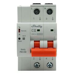 Shelly Pro 2CB C32 Stromunterbrecher Miniatur-Leistungsschalter 2