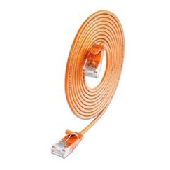 SLIM Patchcords SLIM-L-UU-K6A 0.1 OR Netzwerkkabel Orange 0,1 m Cat6a U/UTP (UTP)