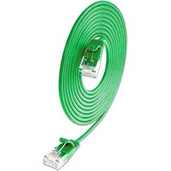 SLIM Patchcords SLIM-L-UU-K6A 0.25 GN Netzwerkkabel Grün 0,25 m Cat6a U/UTP (UTP)