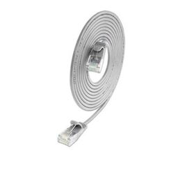 SLIM Patchcords SLIM-L-UU-K6A 1.5 YE Netzwerkkabel Gelb 1,5 m Cat6 U/UTP (UTP), Farbe: Grau, Länge: 1,5 m