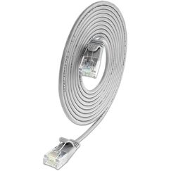 SLIM Patchcords SLIM-L-UU-K6A 10.0 Netzwerkkabel Grau 10 m Cat6a U/UTP (UTP)