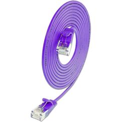 SLIM Patchcords SLIM-L-UU-K6A 3.0 VT Netzwerkkabel Violett 3 m Cat6a U/UTP (UTP)