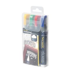 Securit SMA610-V4 Kreidestift Block Blau, Grün, Rot, Gelb 4 Stück(e)